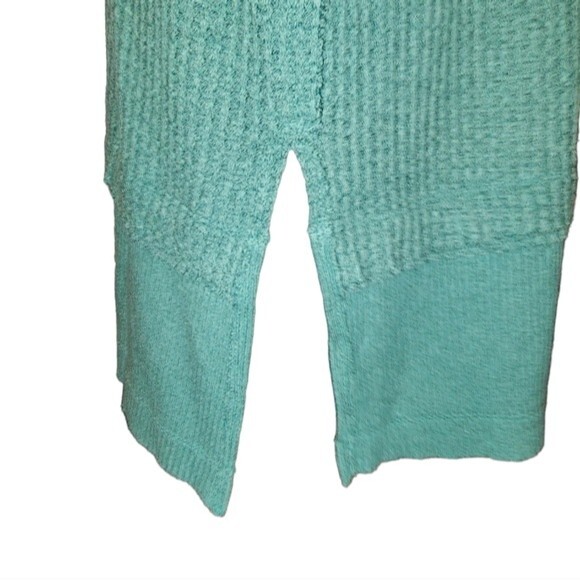 We The Free Aqua Green North Shore Thermal Faux Layered Long Sleeve Tunic Size S - Picture 4 of 9